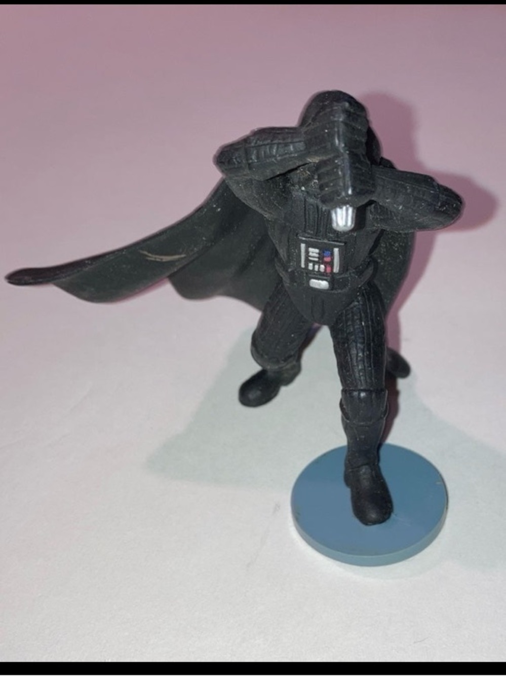 Darth Vader 3.5 in figure; Applause, bent saber & base